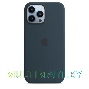 Чехол для телефона Apple MagSafe Silicone Case для iPhone 13 Pro Max (синий омут) картинка 4